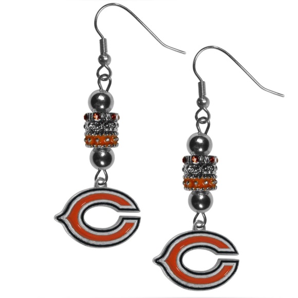 NFL Chicago Bears Earrings & Bracelet - Picture 3 of 10
